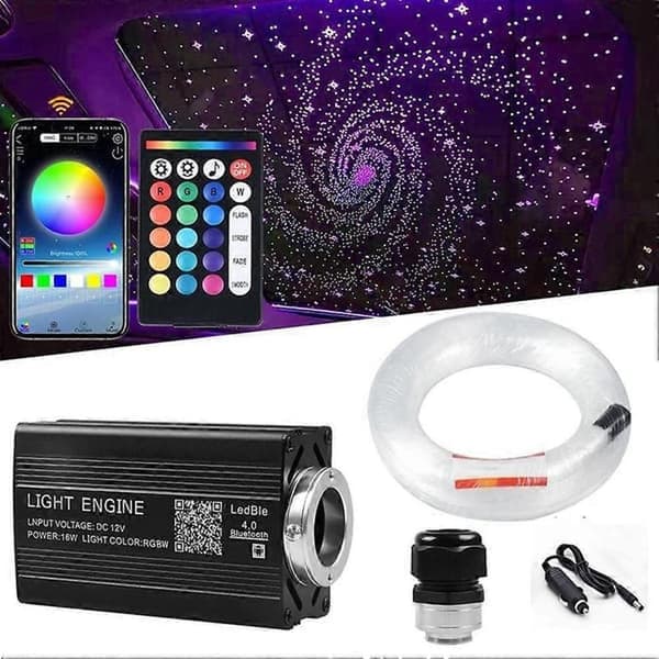 1000 pcs Fiber Optic Car Home Decoration Star Light Kit Ceiling Lights Remote Control