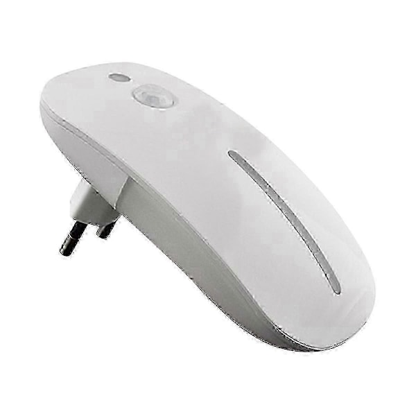 LED Nattlampa Rörelsesensor Trådlös Plug in EU 220V Nattlampa för Hall Korridor EU-kontakt