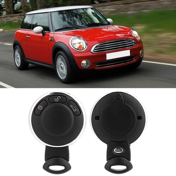 3-knaps fjernbetjent bilnøgle egnet til Mini Cooper 2007 2008 2009 2010 2011 2012 2013 2014 KR55WK4
