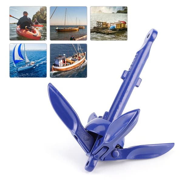 Fällbart ankare i aluminiumlegering, gripkrokar, dockningsutrustning för marin yacht, kajak, kanoter