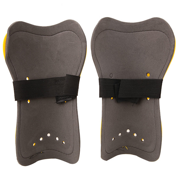 1 Pari Jalkapallo Shin Guards Lapsille Jalkapalloharjoittelu Suojauspehmusteet Soljen kanssa (keltainen)