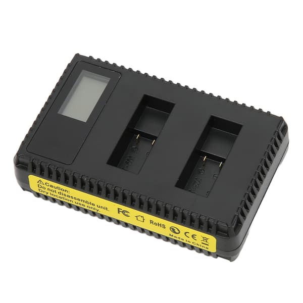 Kamerabatterioplader Dobbelt USB-oplader med LCD-display til AHDBT‑501 kamerabatteri