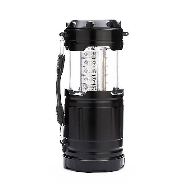 Bärbara LED-campinglyktor, 4-pack - Perfekt för överlevnadskit vid orkaner, stormar och strömavbrott (Svart)
