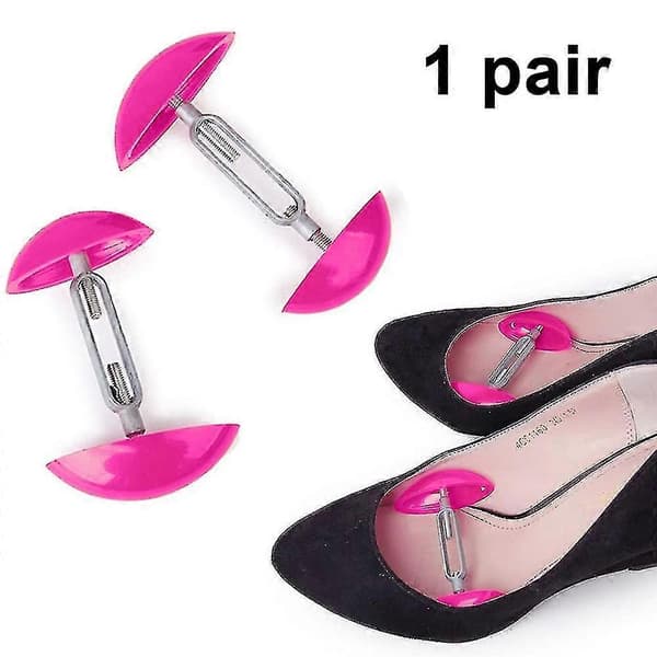2 pcs Shoe Stretchers for Men and Women, Shapers, Expanders, Adjustable Mini Shoe Trees Pink