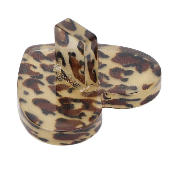 Neglebase Japansk hjerteformet rund leopardprint Nail Practice Base Display StandHjerteform