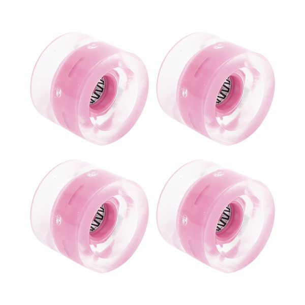 78A 60x45mm Høyelastisk Skateboard Flash Hjul PU Fylling for Longboard Cruiser Board (Rosa)
