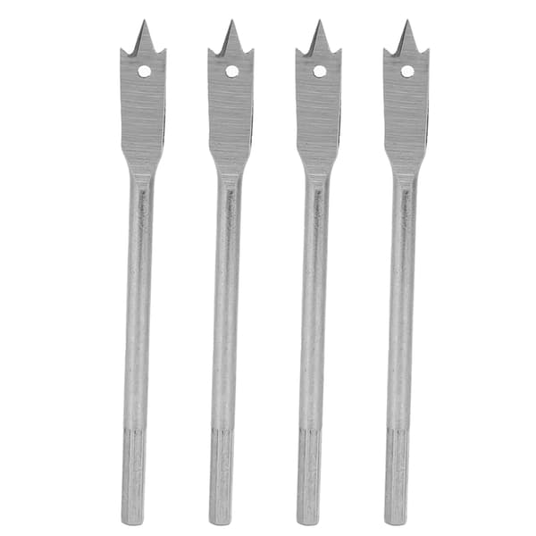 4 stk. Spade Bor Bitsæt Paddle Flade Bits Højkarbonstål Træbearbejdning Håndværktøj Hardware 12mm