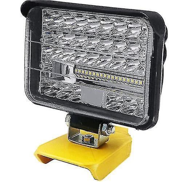 8600 Lm 204w LED-arbetslampa för Dewalt XR 18V 20V litiumbatteri 5 tum