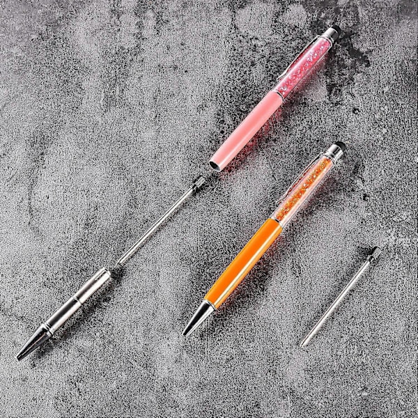 24 Stk. Kuglepen Refiller Til Diamant Krystal Stylus Penne, 7 cm (sort blæk)