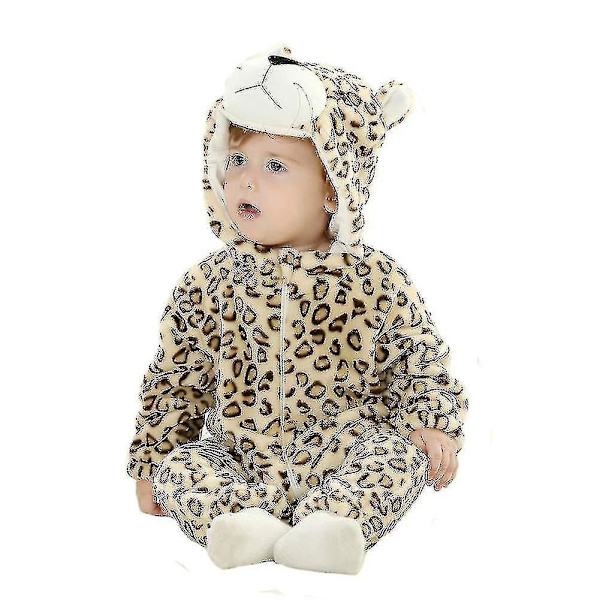Dinosaur Huvtröja Onesie Kostym för Barn - Söta Djurdräkt för Halloween (6-12 Månader)