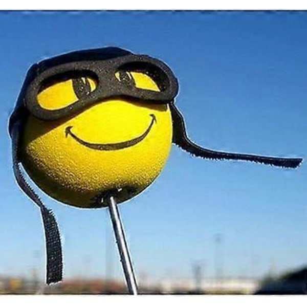 2 stk. Antennekugle Biker Aviator Skum Antenne Auto Deco Universal