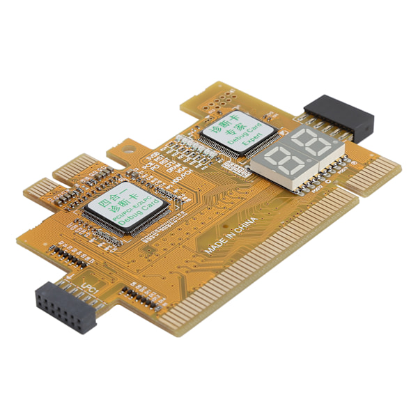 Skrivebordsdiagnostikkort PCI PCIE 2LPC 4-i-1-analysator Hovedkort 2-biters feilsøkingssett