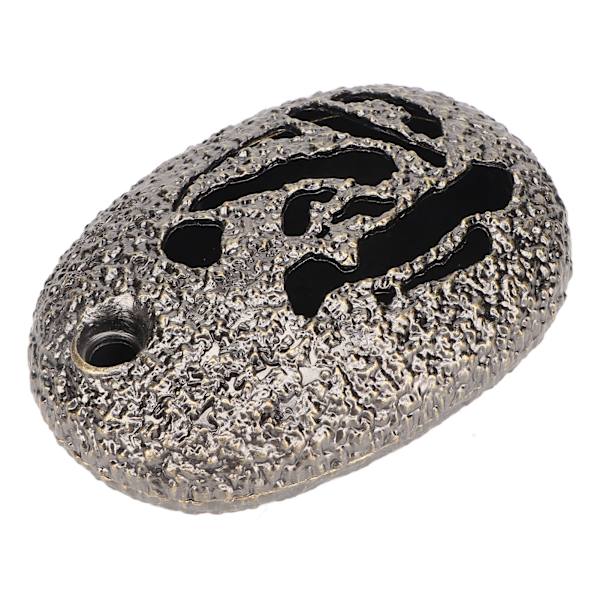 Metal røgelsesholder imiteret rock stil oval form Robust let at rengøre røgelse askebakke til hjemmets meditationsindretning