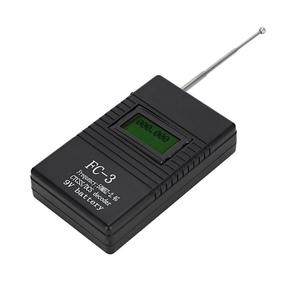 Bærbar Walkie Talkie RF Power Frequency Counter Meter Tester Decoder 50MHZ-2.4G