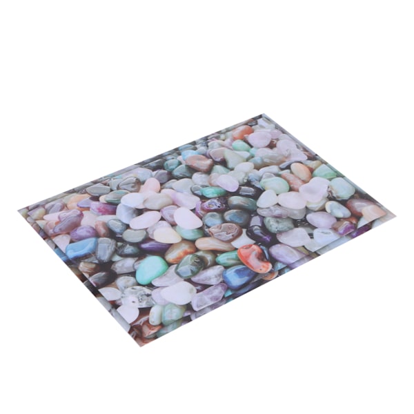 Lattia-seinä 3D-tarra Kivikuvio Vedenpitävä Kulutusta kestävä Hyvä tiivistys 40 x 60cm/15,7 x 23,6 tuumaa