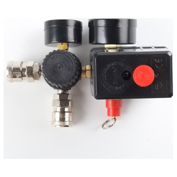 220V 0-180 psi luftkompressor trykafbryder kontrolventil regulator målere med hurtigkobling (220V)