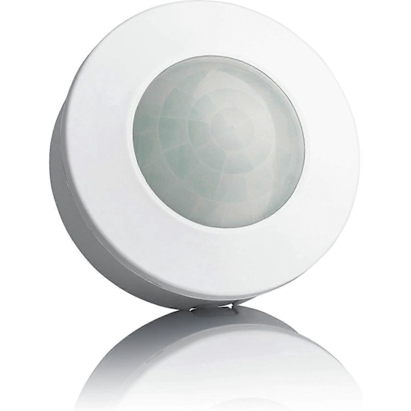2X Innendørs bevegelsesdetektor, innfelt og overflatemontert, programmerbar, infrarød sensor, 8m / 360, egnet for LED, maks. 1200W/600W