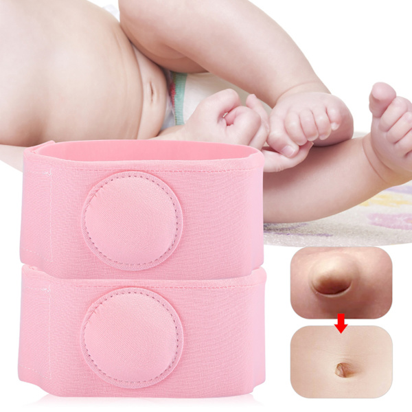 2 stk Brokkbelte Brokkbehandling Behandling Barn Spedbarn Baby Navlebrokk Belte Rosa