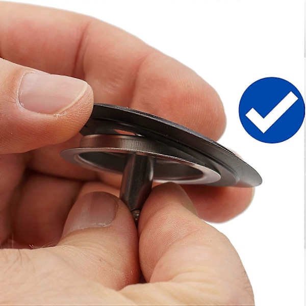 5 stycken packningar i elastomer för silinsatser, 3 förpackningar, ytterdiameter 54 mm, innerdiameter 32 mm, 4,6 mm tjock, reservdel för diskbänkspluggar