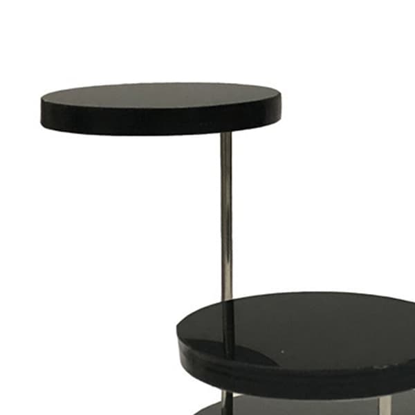 Rund Smykke Display Stand Multi Lag Ring Display Riser Stand Kage Dessert Rack Fest Dekorative Hylder 3 Lag Sort