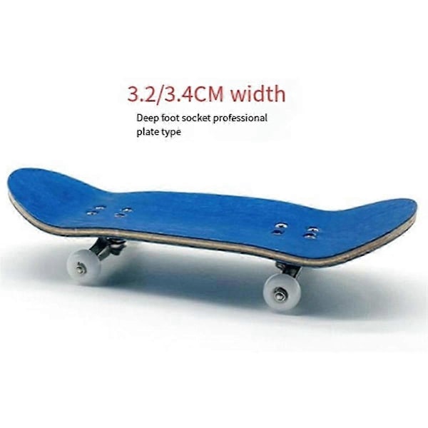 Finger Skateboard Brettbredde 32mm Profesjonelt Lønnefingerbrett Dobbel Rocker Mini Skateboard