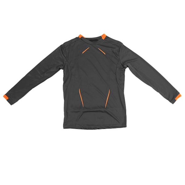 Mænd Dry Fit T-shirt Sommer Sportstræning Åndbar Pretty Print Langærmet Hurtigtørrende T-shirt til Fitness Udendørs Mørkegrå M