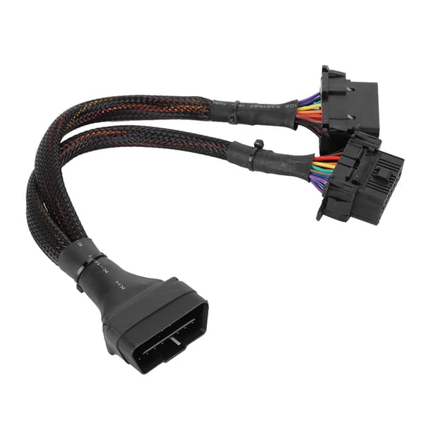 1 til 2 OBD Adapter Splitter Y Kabel Forlængerledning Bil Diagnostisk Scanningsværktøj