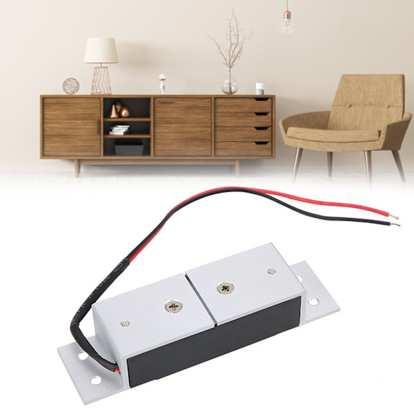 DC12V 60KG Mini Magnetisk Elektromagnetisk Dør Skab Skuffer Lås