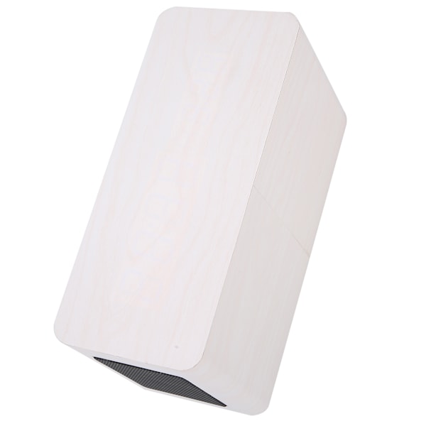 Monitoiminen puinen 2000mAh minikellokaiutin langaton Bluetooth-kello stereokaiutin valkoinen puu + sininen valo