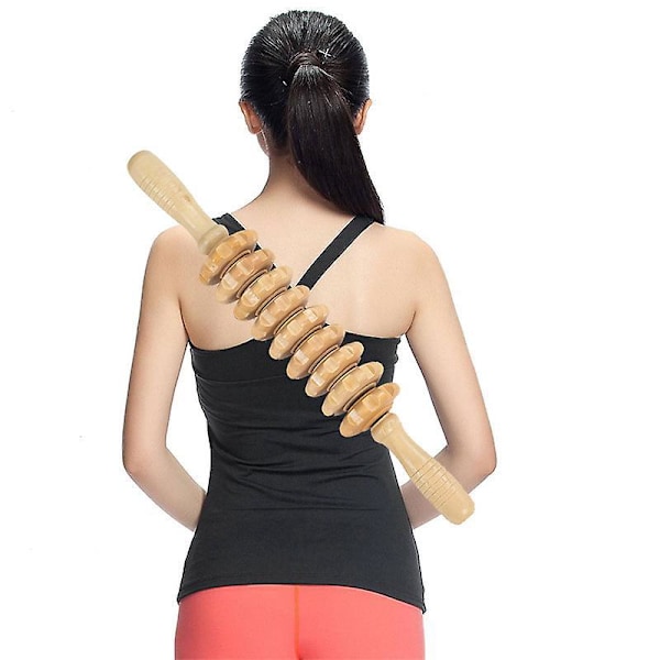 Träfascia Massagevals för Triggerpunktsavlastning Cellulitbehandling och Muskelåterhämtning