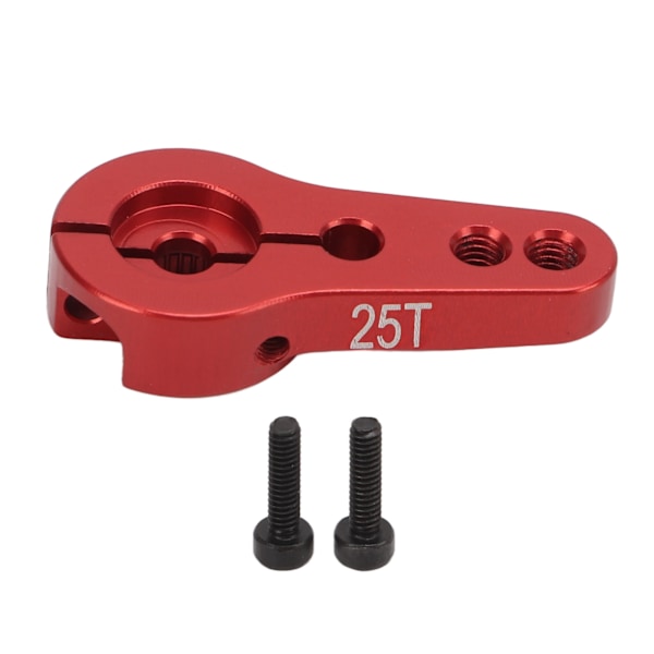 Aluminium Servo Horn Justerbar 25T Spline M3 Tråd Styreservo Arm til AXI90075 AXI90104 AX90058 RC Bil Rød