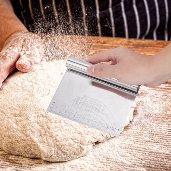 2 stk. Kjøkken i rustfritt stål Skala Deigskraper Bakeverktøy