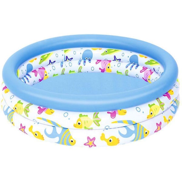 Ocean Life Fant Pool Oppustelig Fant Pool Badebassin Blå, 1.02X23cm -