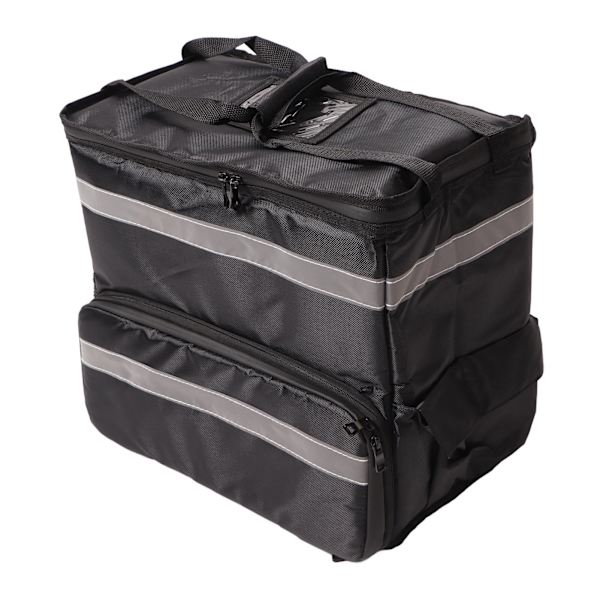 50L Isolerad Pizzaleverans Ryggsäck Take Out Mat Leverans Termisk Ryggsäck med Expanderbart Lager för Camping Resor