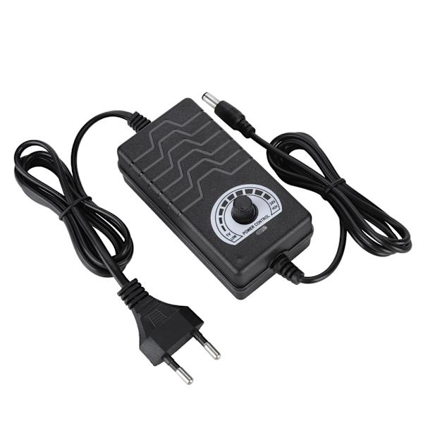 48W 2A 1-24V Justerbar spændingsstrømadapter Motorhastighedskontrol 100-240V EU-stik