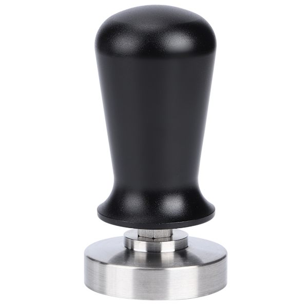 51 mm fjäderkaffetamper i rostfritt stål med platt bas för hemkafé