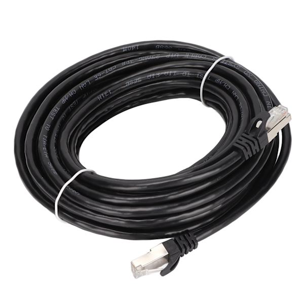 Cat 6 Ethernet-kabel EMI-beskyttelse Lavt returtab 10 Gbps højhastigheds RJ 45-stik internetledning til pc 10 meter