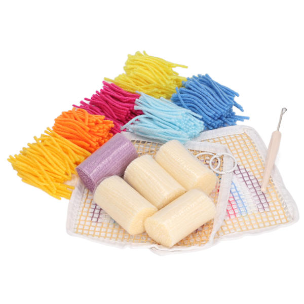 Coaster Hook Kit Söt printed mönster sömnad Craft DIY Crochet Set för nybörjare