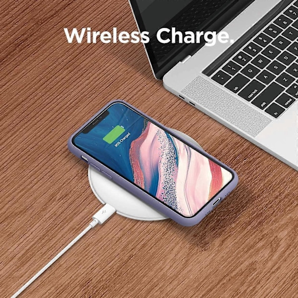 Silikonskal Kompatibelt med iPhone 11 (Lavendelgrå) Upphöjd Kant (Skärm- & Kameraskydd), 3-Lagers Struktur, Fullständigt Kroppsskydd