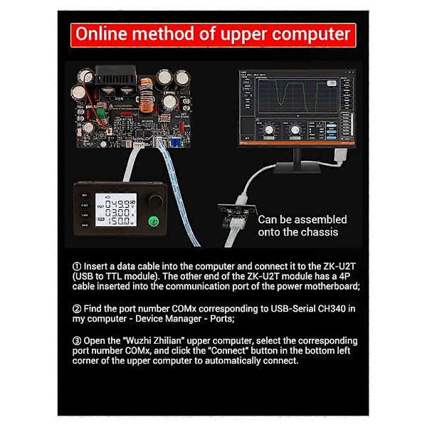 -10022 CNC Step-Down DC Justerbar Reguleret Strømforsyningsmodul B