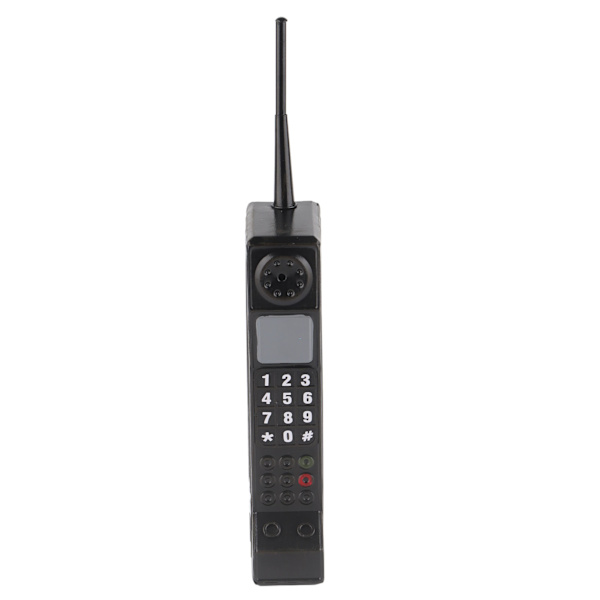 Retro mursten mobiltelefon Ornament Vintage mobiltelefon Model Simulering Fotografiske Rekvisitter Stiliserede Ornamenter Sort