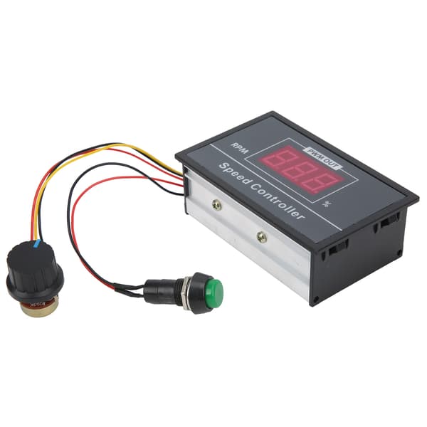 PWM DC Motorvarvtalsregulator 6V 12V 24V 48V Steglös Hastighetskontroll Strömbrytare