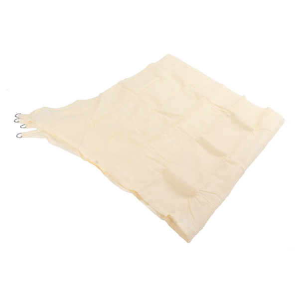 Solseil i vanntett polyester med UV-blokkering og rustfrie D-ringer for hage og svømmebasseng, 9,8 x 9,8 fot