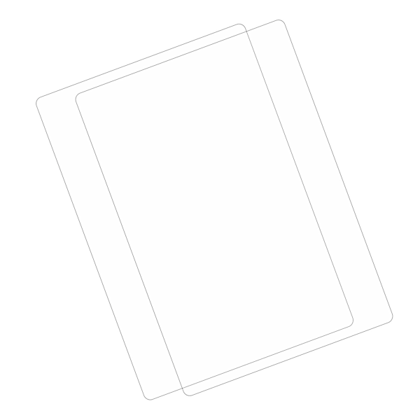 2 kpl tablet-näytönsuojaa 2.5D kaareva reuna saumaton istuvuus herkkä 10.2 tuuman karkaistu lasikalvo IOS Pad 7 8 9