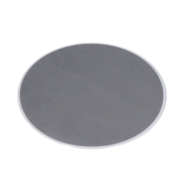 Musmatta Anti Slip Design Noggrann Kontroll Mjukare Kanter Lätt att Rengöra Rund Musmatta för Hemma Kontor SpelSilver