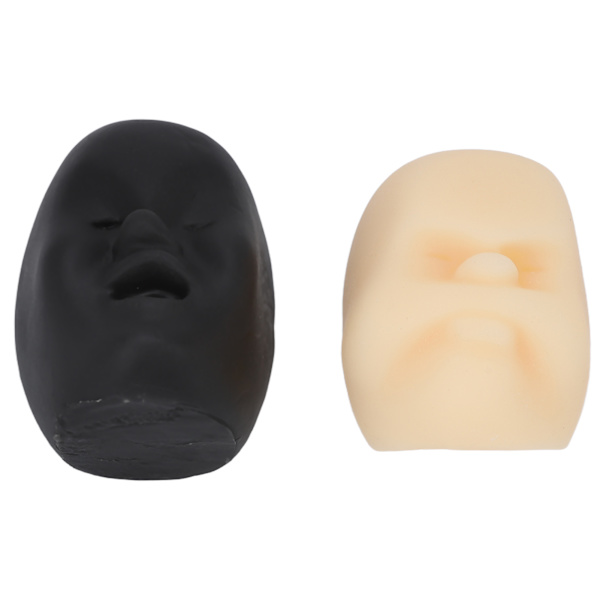 2 st Squeeze Ball Fidget Toy Stress Relief Face Design TPR Set Kit för barn Vuxna
