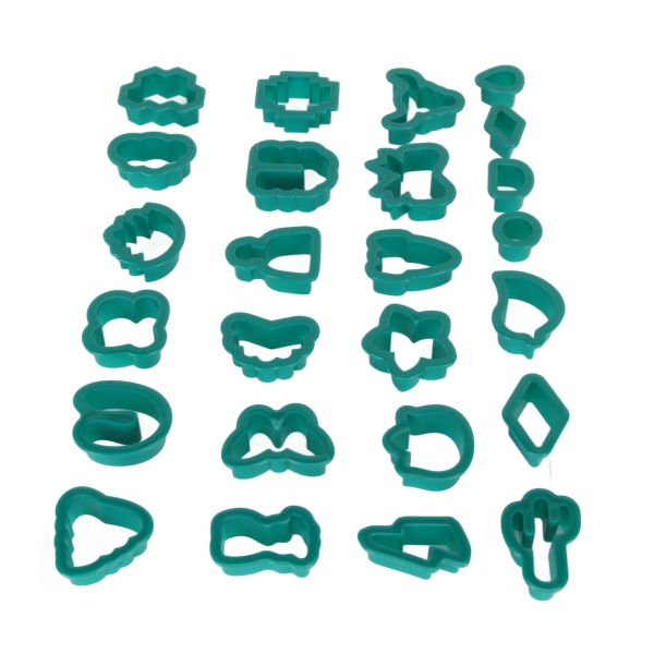 193 st Polymer Clay Örhängen Cutters DIY 25 Former Clay Cutters för nyckelringar Halsband Mörkgrön