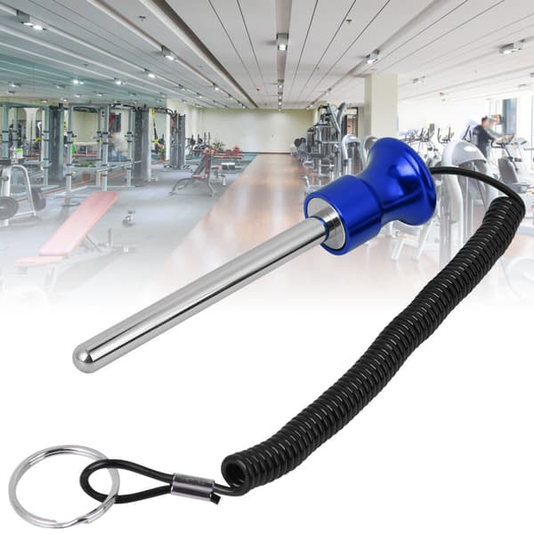 Magnetisk viktstapelstift med dragrep, styrketräningsutrustning, tillbehör, blå