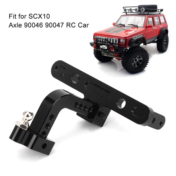 Aluminiumslegering Trækøje RC Trailer Rack til SCX10 90046 90047 Bil Sort