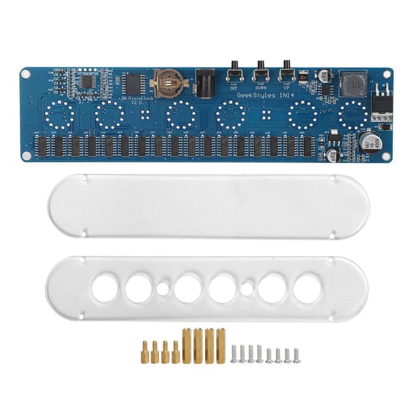 STM8S005 DC-kontrollkretskort 12V elektronisk IN14 digitalrör LED PCBA RGB-chip med akrylskal
